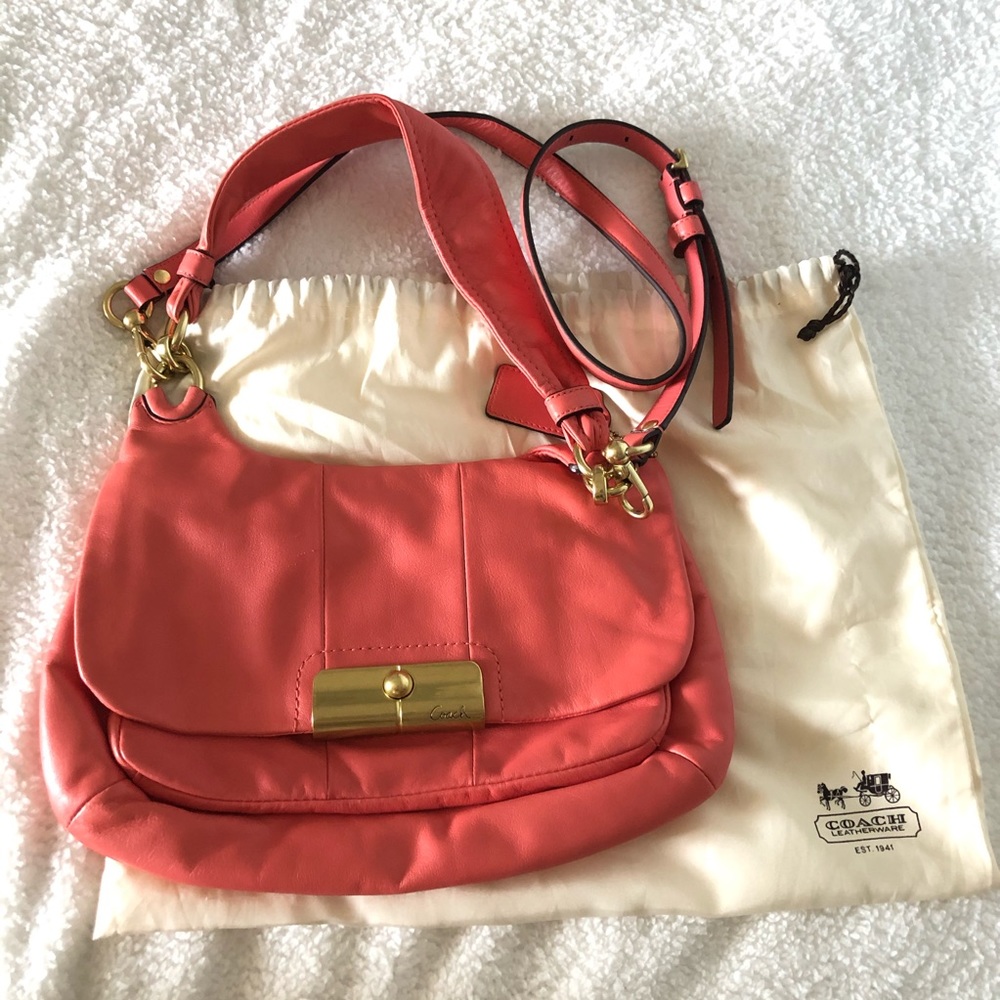 Coach salmon crossbody